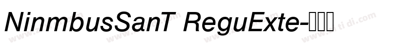 NinmbusSanT ReguExte字体转换